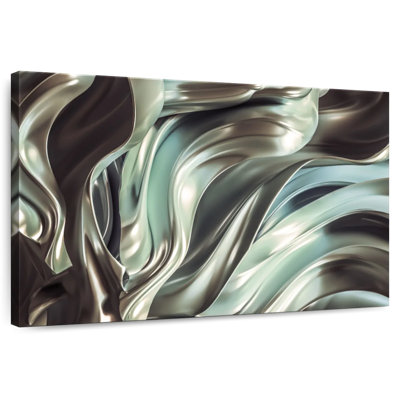 Abstrait en tissu argenté lustré Avery