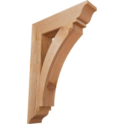 4"W x 18"D x 26"H Thorton Traditional Rough Sawn Bracket, Western Red Cedar