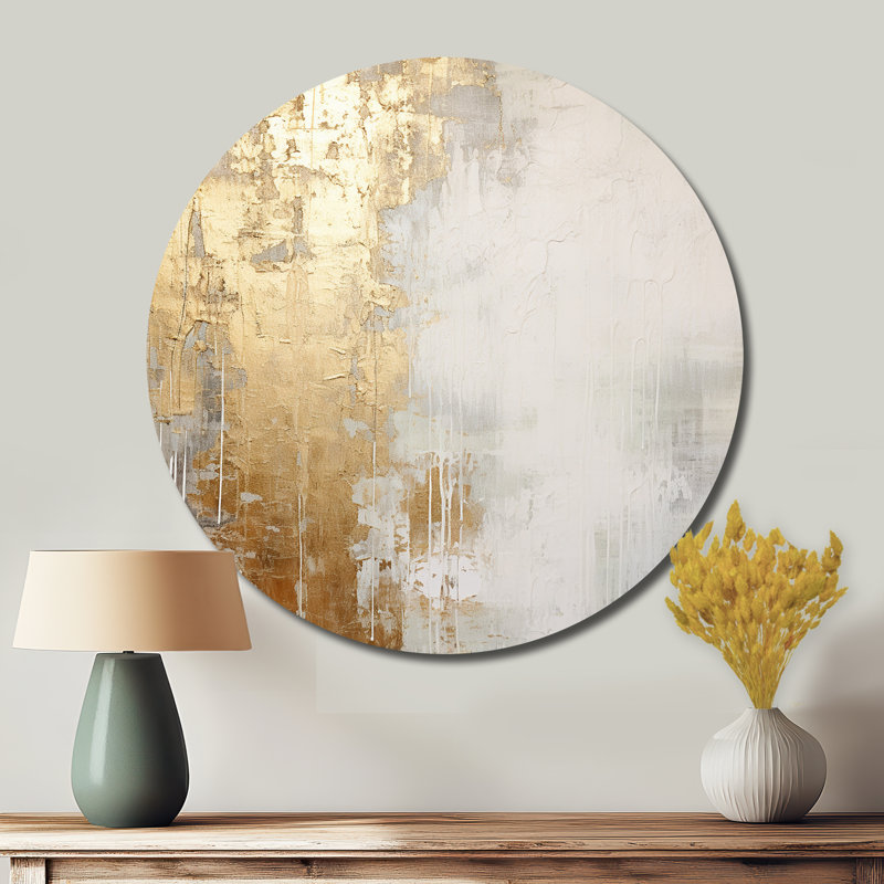 Morley - Paysages d'art rond en métal, H 16 po x l 16 po