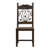 Handmade Solid Wood Side Chair in Brown
