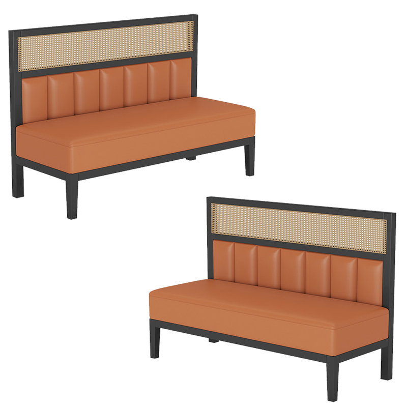 Banc rembourré en similicuir Light Luxury Fashion