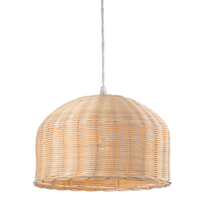 1 - Light Brown Dome Pendant