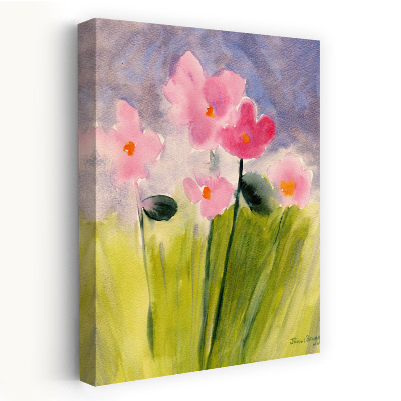 Art contemporain fleur abstraite, H 18 po x l 12 po