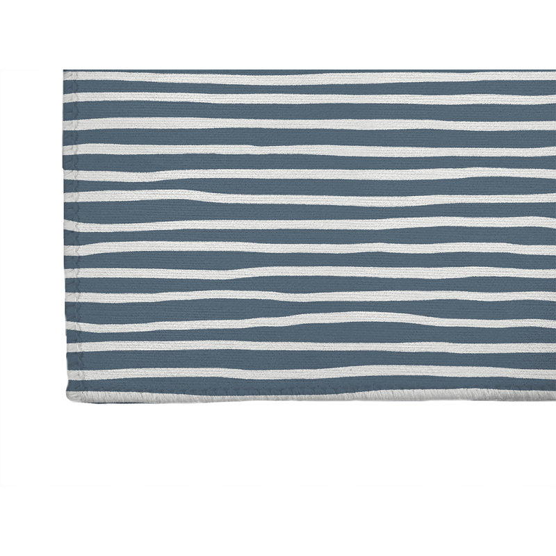 Tapis de cuisine Ribbon Play, Bleu, Rectangulaire 2 pi x 3 pi