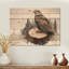 Grand aigle, la sentinelle volante III - Art mural en bois avec aigle - sur bois de pin naturel-801299543