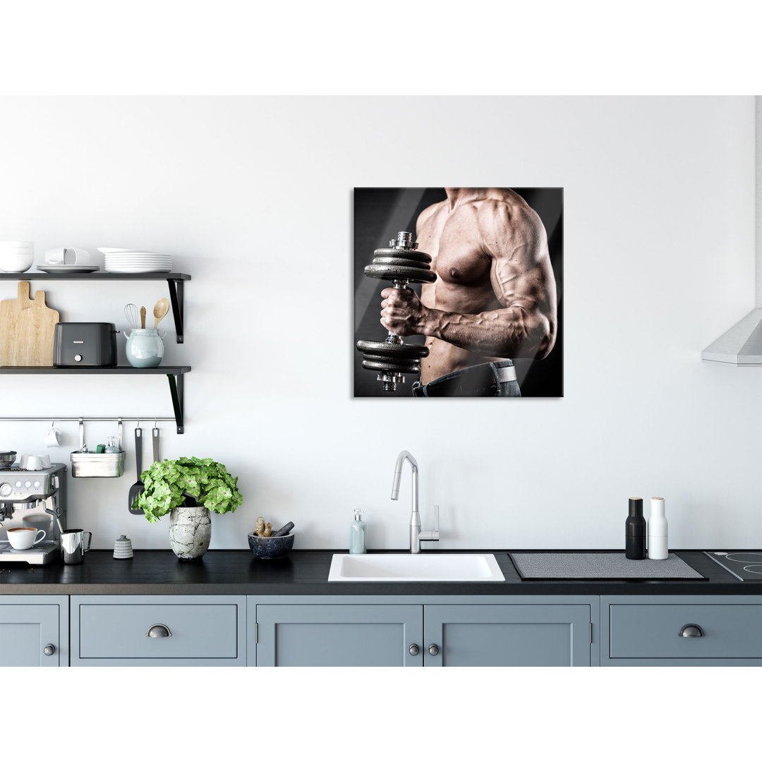 Glasbild Bodybuilding