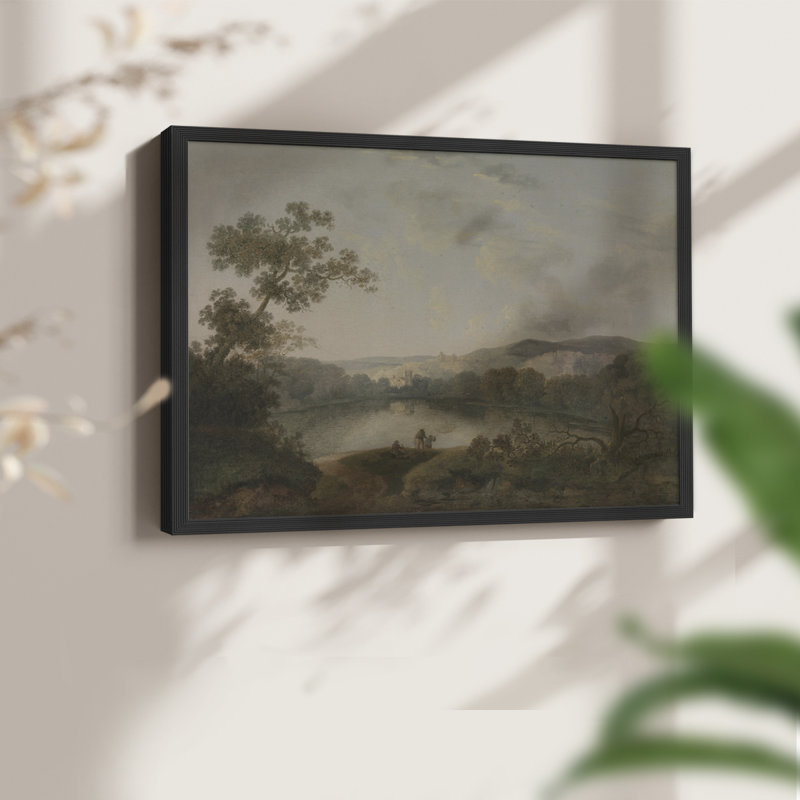 Paysages rétro-CCIX - reproduction encadrée, H 11 po x l 14 po, Noir
