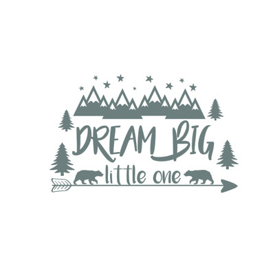Décalcomanie murale big little rêve