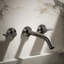 Garniture de robinet de lavabo de salle de bain mural avec poignées Oyl-98041758