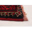 Tapis de bois one-of-kind à la main-noué la 2010 anatolian rouge 4 pi 9 po x 9 pi 9 po Kehrli