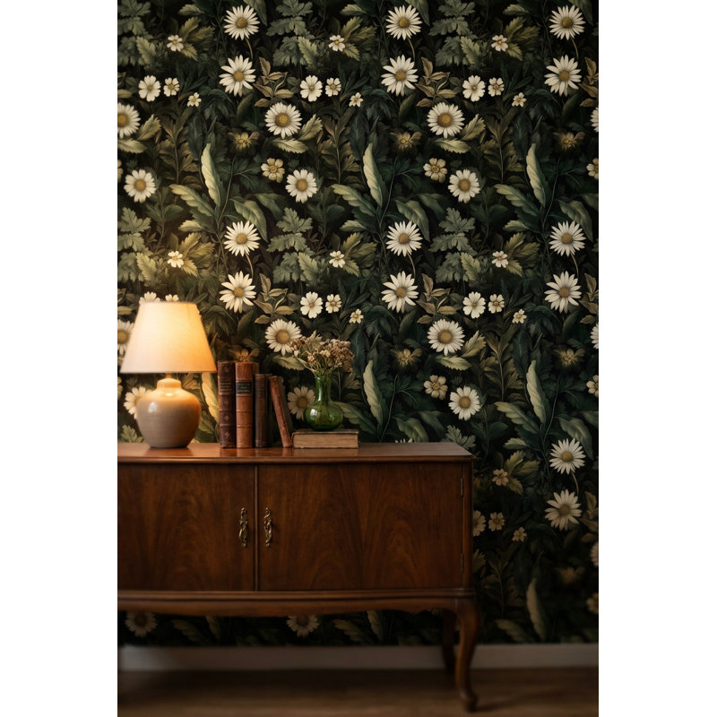 Adhésif mural pelez et collez floral