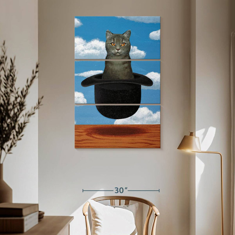 Brampt Magritte Cat, 65" H x 42" W