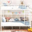 Lit superposé en fer blanc au-dessus - Design contemporain, capacité de poids élevée, confortable pour toutes les maisons en métal avec style, construction, s'adapte à tous les décors de chambre à coucher-541970275-541970277