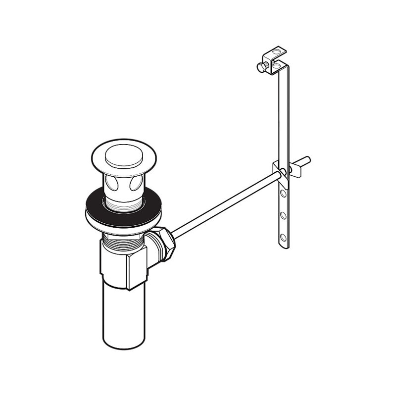 Replacement Pop Up Bathroom Sink Drain, Brilliance Stainless
