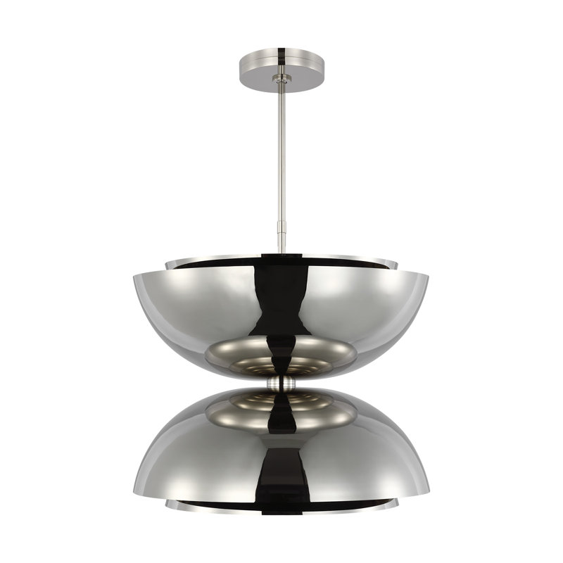 Shanti 2 - Light LED Pendant, Polished Nickel, 26" W x 26" D x 21.2" H