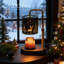 Lampe chauffe-bougies de Noël avec minuterie - Hauteur réglable, intensité variable, accessoires de décoration avec 2 ampoules, pour la fonte de cire et les fondants parfumés aux bougies