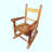 Guinto Kids 11.42'' Wood Rocking Chair and Ottoman-1070030126