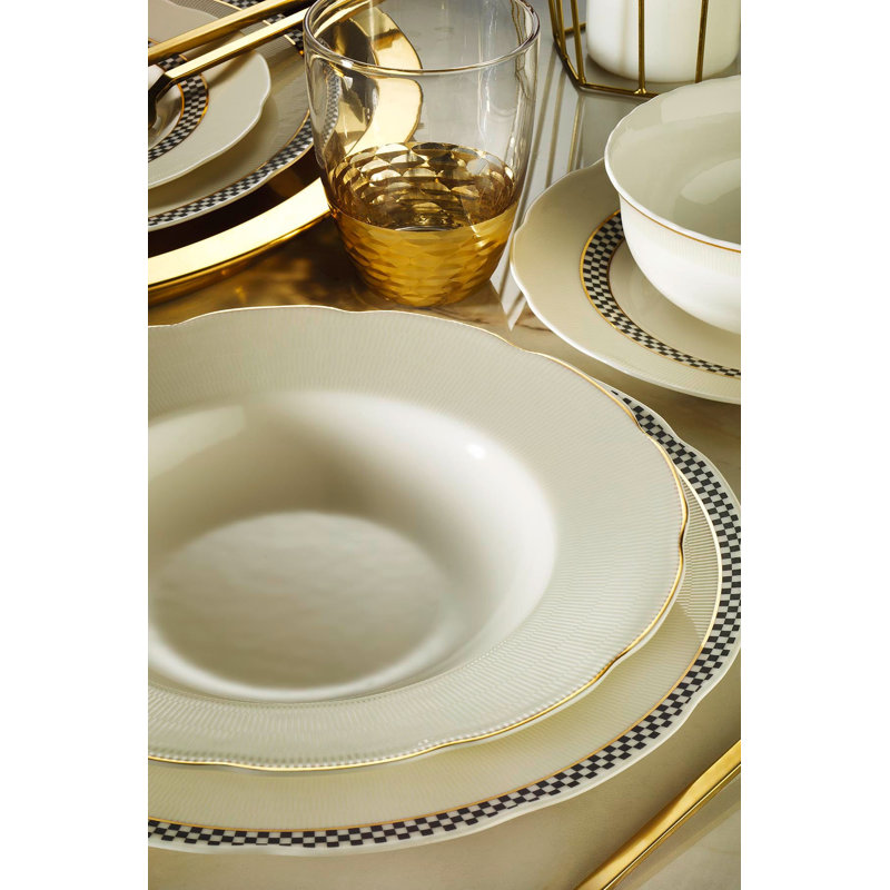Service de table 24 pièces 100% porcelaine