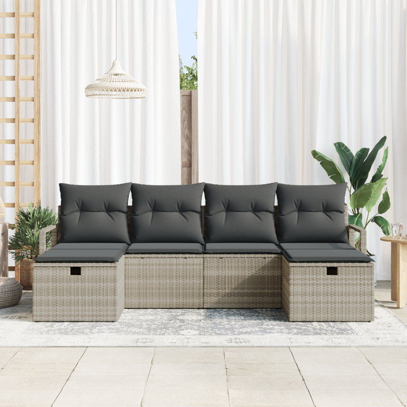 230cm Wide Patio Sofa with Cushions