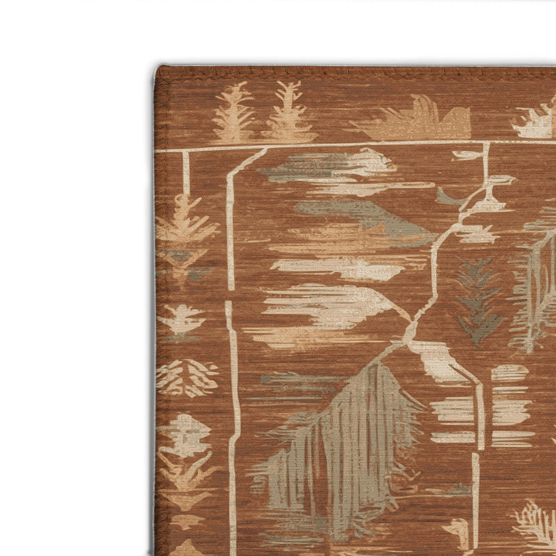 Tapis d'intérieur et d'extérieur brun Nature