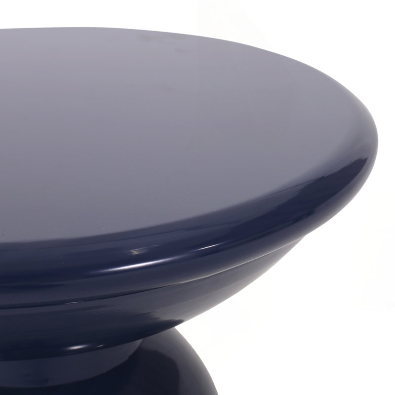 Ensemble de 2 tables d'appoint d'extérieur en fer, Marine