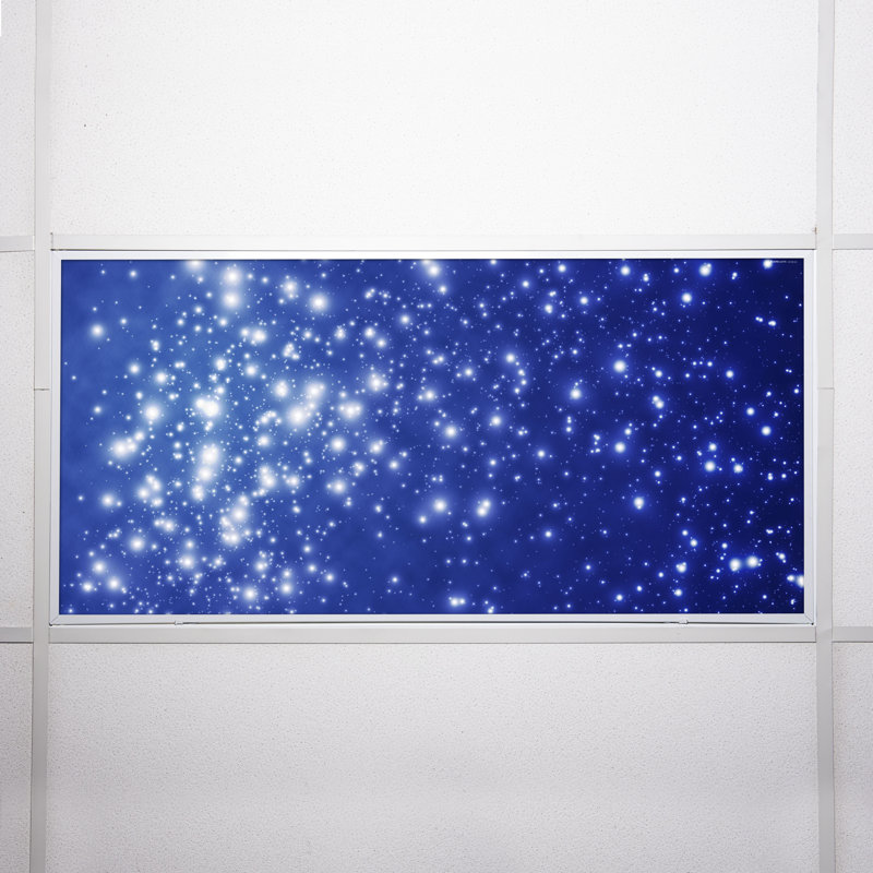 Couvertures de luminaire fluorescent astronomiques pour plafonniers - pour luminaire 2 x 4 - par Octo Lights