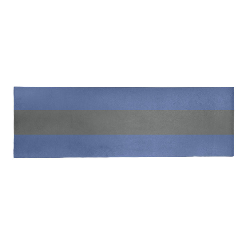 Tapis à rayures bleu/gris, Tapis de couloir 2 pi 6 po x 8 pi