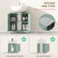 Armoire de meuble-lavabo sous le lavabo avec 2 portes et tablette réglable (sans lavabo de salle de bain)-125033986