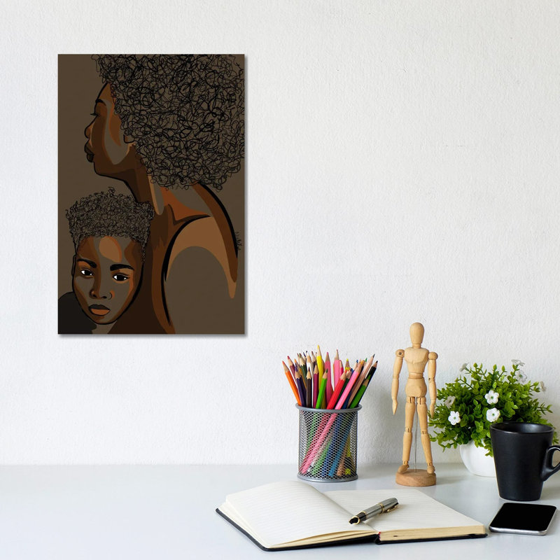 Mommy & Me VIII 1 Piece Wrapped Canvas Wall Art, 20.32 cm H x 30.48 cm W