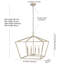 Luminaire suspendu géométrique à 4 lumières-970902666