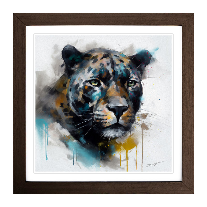 Panther - Framed Print, Walnut