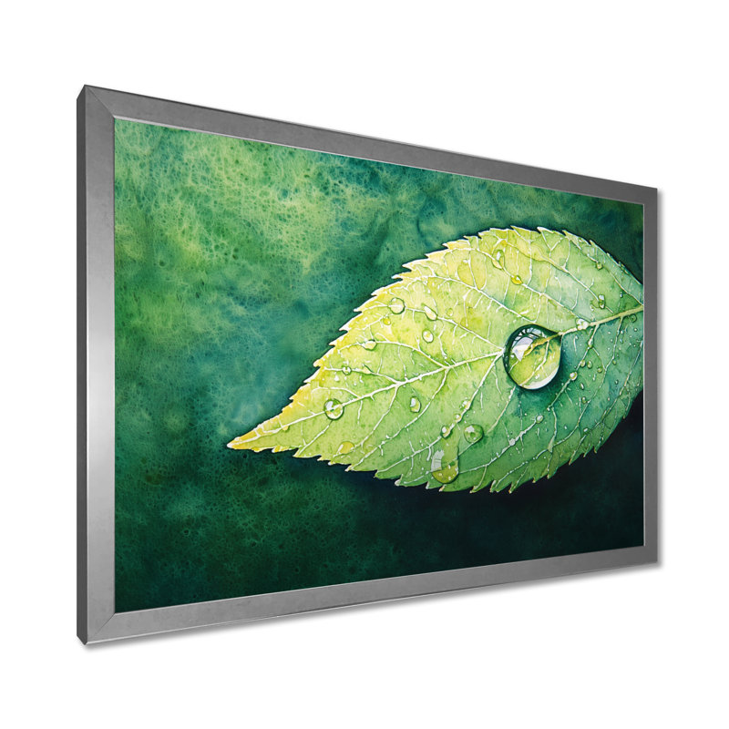 Jacylyn - Floral Large Wall Art, H 30 po x l 40 po, Reproduction encadrée d'une seule photo sans pass, Argent argent