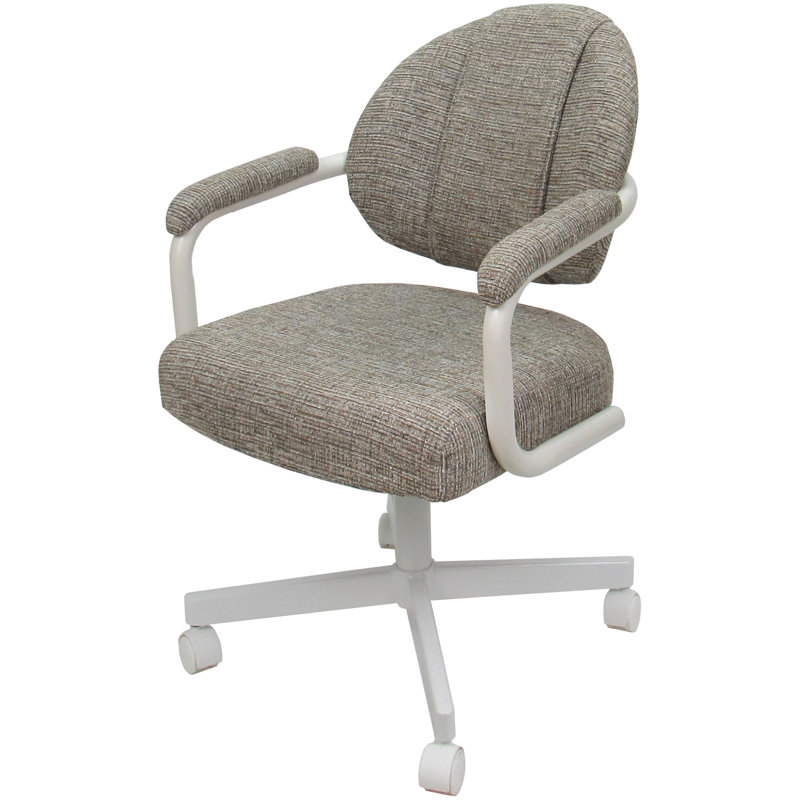 Chaise avec accoudoirs Magaw, Blanc
