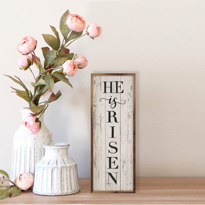 «He Is Risen Whitewash»