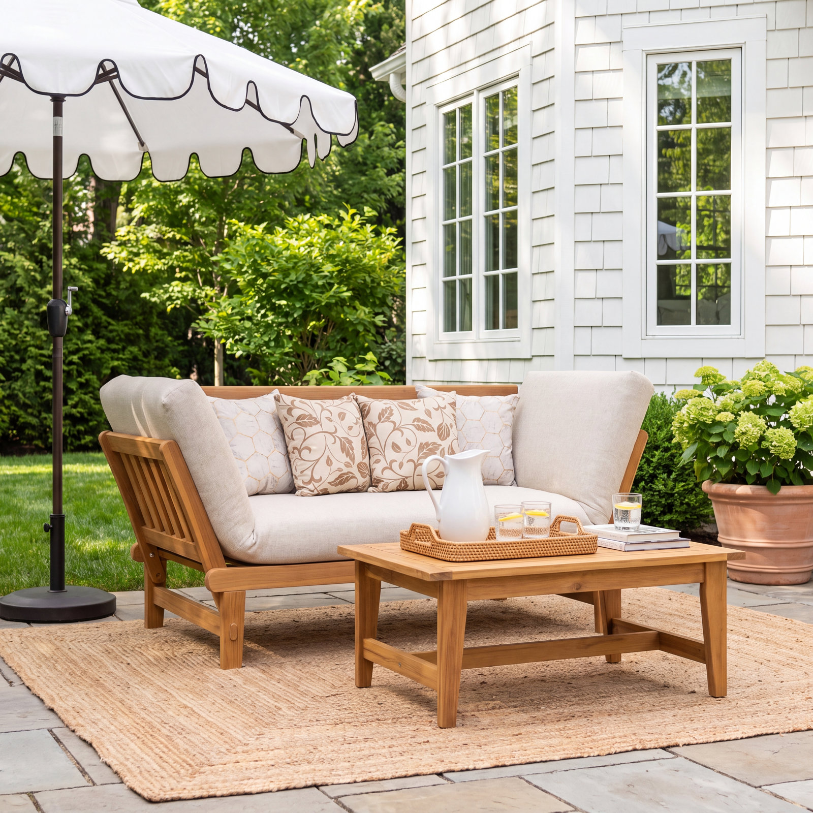 Decatur Teak Patio Daybed