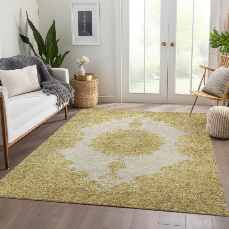 Premium Machine Washable Natoma AMF1003 Oriental Rug, Rectangle 5' x 7'6"