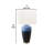 Table Lamp, 29 Inch, Gradient Blue Ceramic Body, Ivory Polyester Shade