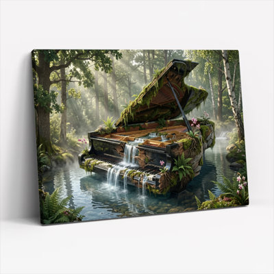 Forêt forêt, art mural sur toile, ensemble de 1