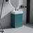 Modern 20 Inch Bathroom Vanity with Sink, Soft Close, Ceramic Basin, Door and Drawer Storage for Small Bathrooms, Apartments, Hotels-1864654982