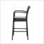 Tabouret de bar d'extérieur en osier de 46 po
