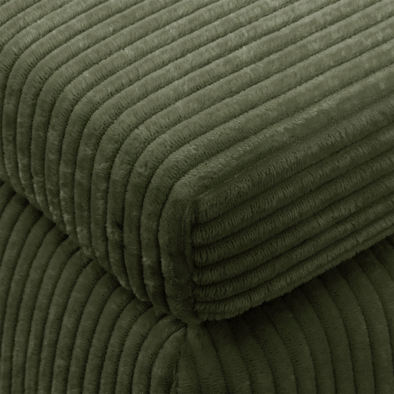 Méridiennes 76 po, Green Corduroy