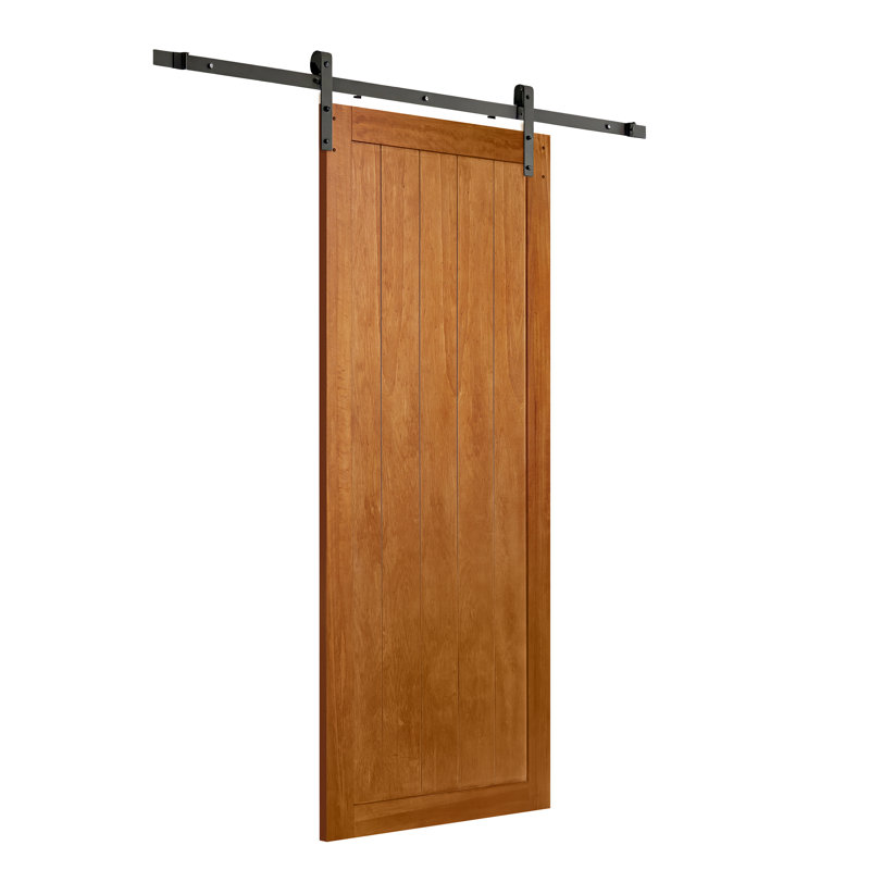 Porte de grange coulissante Cottage, 84 po x 42 po, Noyer, 2