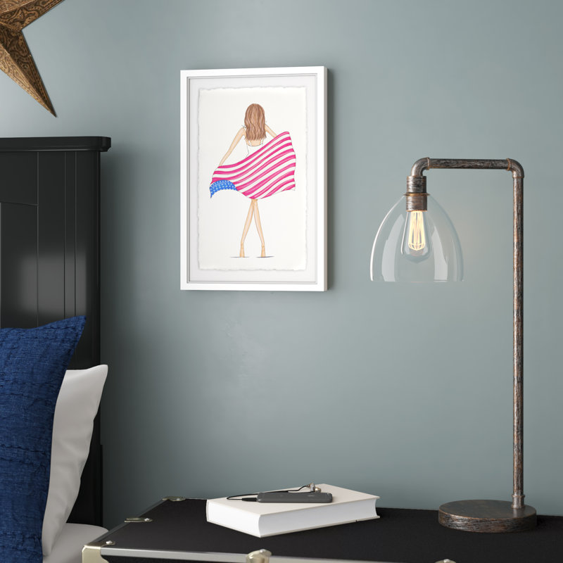 «August 4th» par Alison B Illustration - impression encadrée, H 18 po x l 12 po x P 1,5 po