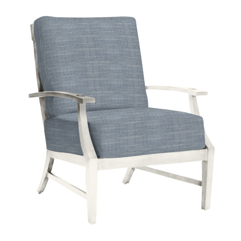 Méridienne Croquet, InsideOut® Rollo ‑ lin Chambray, Welt, Craie