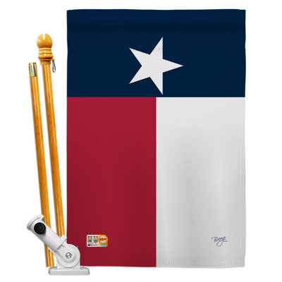 Double Sided 40'' H x 28'' W Polyester Flag Set