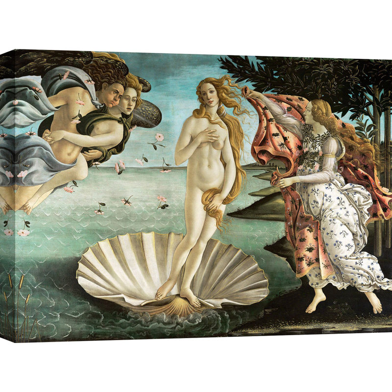 The Birth Of Venus by Sandro Botticelli - Wrapped Canvas Painting, 50cm H x 70cm W