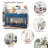Modern Console Table With Striped Design, 2 Drawers And 2-tier Design-848461312