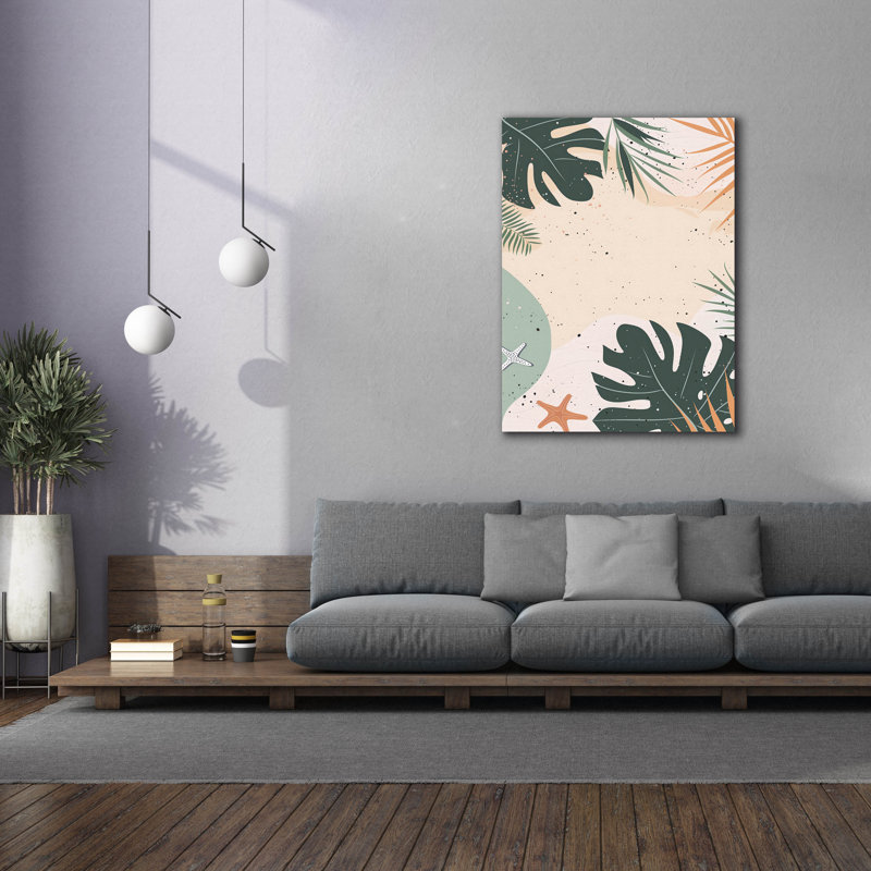 Toile épique «At The Beach» par Andreas Magnusson, 18 po x 26 po, H 54 po x l 40 po x P 1,5 po