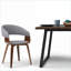 Chaise d'appoint Ridley Bentwood | Chaise à structure solide en bois cintré pour adultes, polyvalente pour le salon, la chambre à coucher