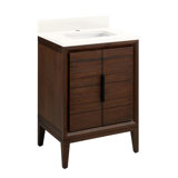 24" Aliso Single Bathroom Vanity Set with Rectangular Undermount Sink